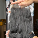 4x4/5x5 Ultra HD Lace Closure – Body Wave Vietnamese Hair Extensions Natural Black