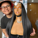 Straight 4x4 HD Lace Closure Wig – 100% Vietnamese Hair, 250% Density, Natural Color