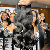Body Wave Vietnamese Hair Bundles – Super Drawn Weft Extensions Natural Black