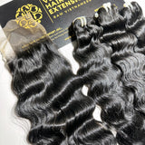 4x4/5x5 Ultra HD Lace Closure – Wavy Vietnamese Hair Extensions Natural Black