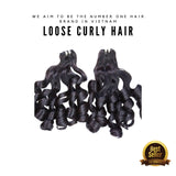 Loose Curly 100% Vietnamese Hair Bundles – Super Drawn, Natural Color