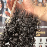4x4/5x5 Ultra HD Lace Closure – Burmese Curly Vietnamese Hair Extensions Natural Black