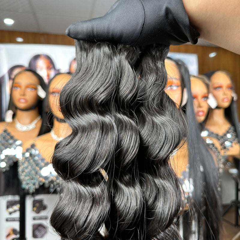 Loose Wave 100% Vietnamese Hair Bundles – Super Drawn, Natural Color
