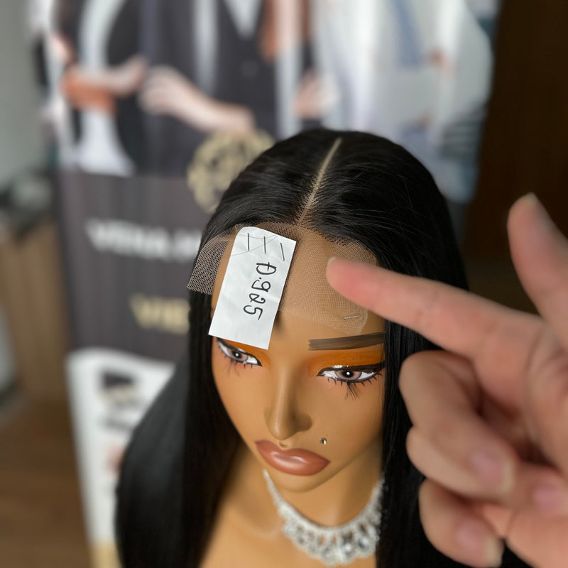 Straight 4x4 HD Lace Closure Wig – 100% Vietnamese Hair, 250% Density, Natural Color