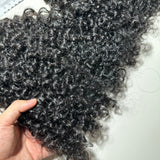 Bundles Weft Hair Burmese Curly Raw Hair Extensions Natural Black