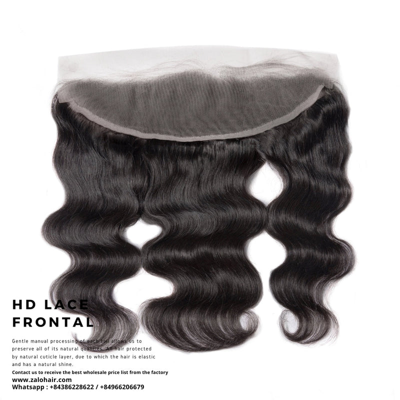 Wholesale Natural Color Body Wave 13x4 HD Lace Frontal  Human Hair Wigs Wholesale Manufacturer Vietnam Hair Frontal