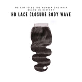 Wholesale HD Lace Closure Body Wave Human Hair Invisible Lace Closure Human Hair Wigs Manufacturer Vietnam