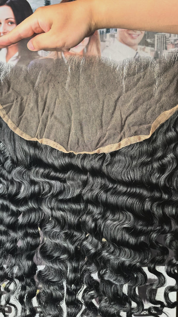 13x4 Ultra HD Lace Frontal – Wavy Vietnamese Hair Extensions Natural Black