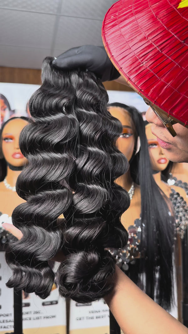 Loose Wave 100% Vietnamese Hair Bundles – Super Drawn, Natural Color