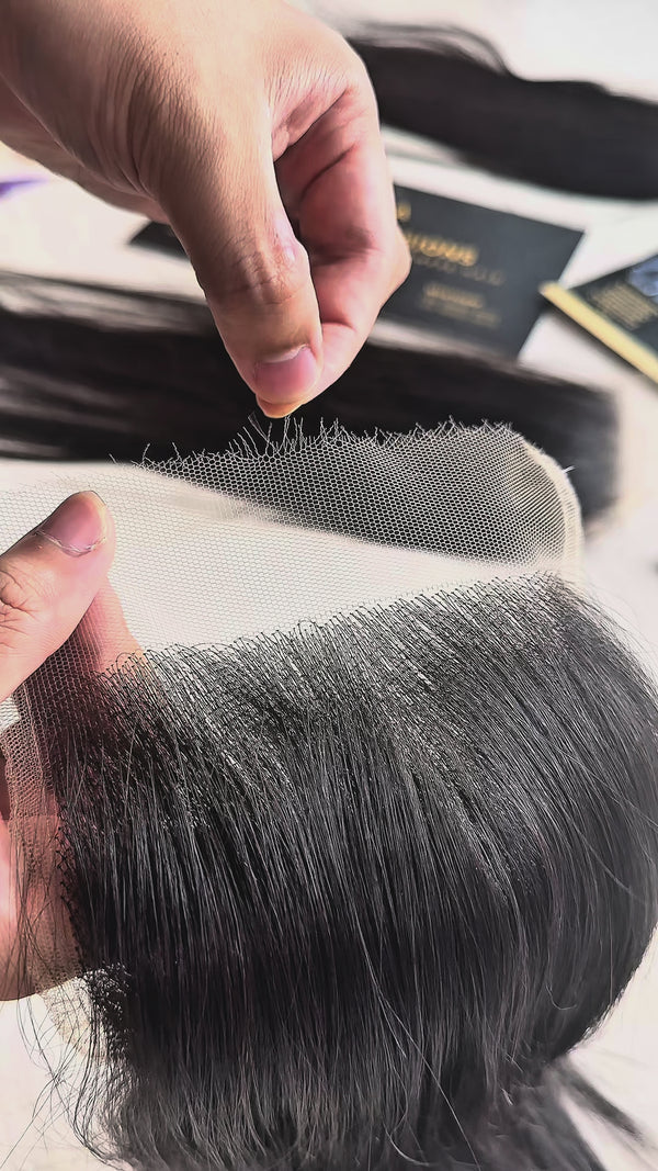 4x4/5x5 Ultra HD Lace Closure – Straight Vietnamese Hair Extensions Natural Black